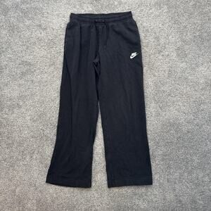 Nike Pants Womens Small Straight Leg Drawstring Sweatpants BVA089-010 Casual